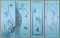 দাগী আলংকারিক কাচের প্যানেল সিল্ক স্ক্রিন / হোটেল রুম জন্য Patterned, 5mm বেধ